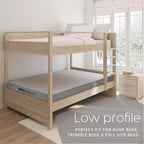 Matelas de lit gigogne en mousse à mémoire de forme Milliard de 5 pouces, lits jumeaux (2)
