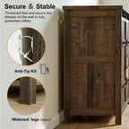 Meuble de rangement de cuisine Hausource à 3 tiroirs, buffet, armoire, porte coulissante de style grange