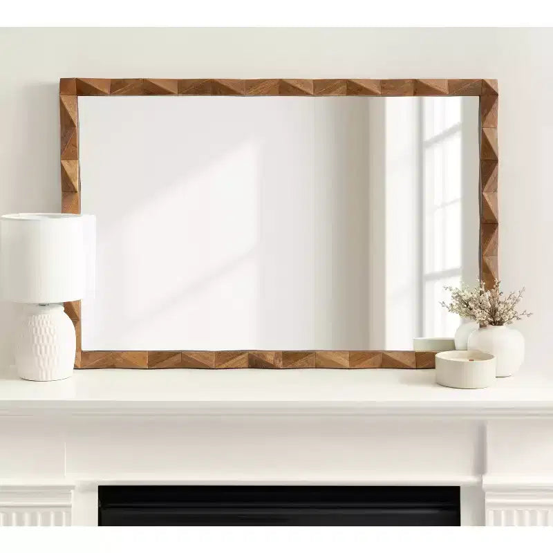 Miroir rectangulaire en bois 24x36 Endicott de Kate & Laurel All Things Decor