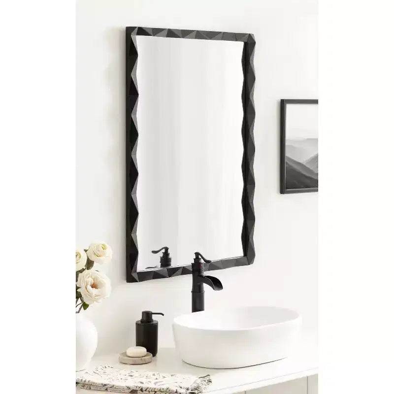 Miroir rectangulaire en bois 24x36 Endicott de Kate & Laurel All Things Decor
