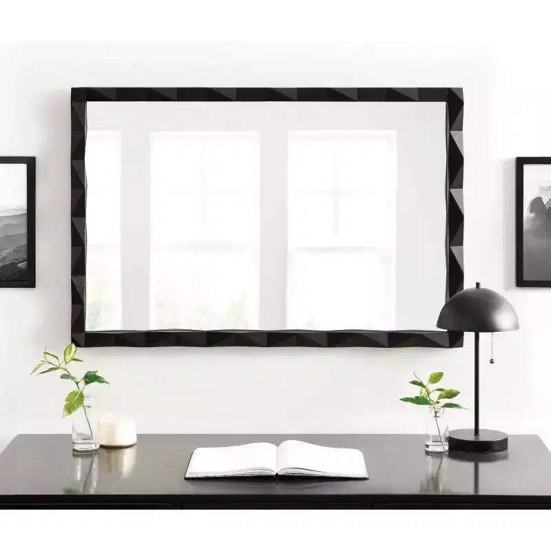 Miroir rectangulaire en bois 24x36 Endicott de Kate & Laurel All Things Decor