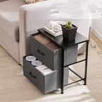 JIONJOY 2 - Table de Chevet avec Tiroirs