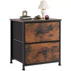 JIONJOY 2 - Table de Chevet avec Tiroirs