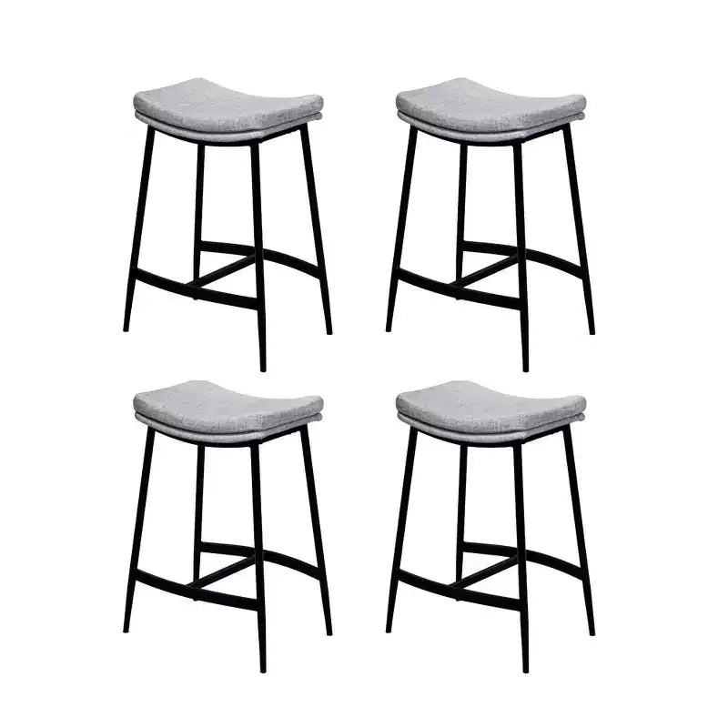 Nathan James Lot de 4 tabourets de comptoir sans dossier Arlo