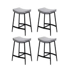 Nathan James Lot de 4 tabourets de comptoir sans dossier Arlo