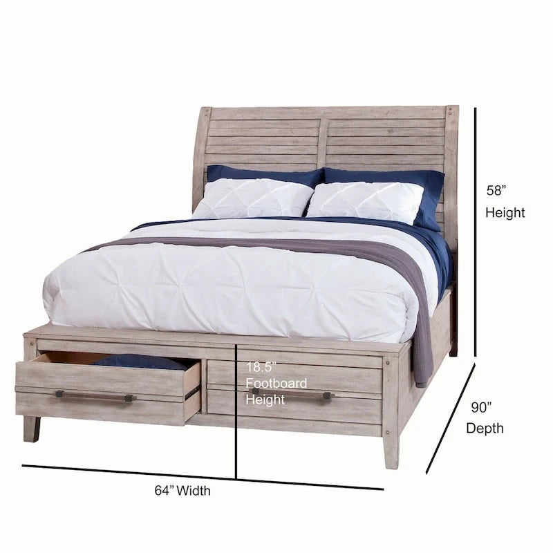 Lit de rangement Asher Sleigh