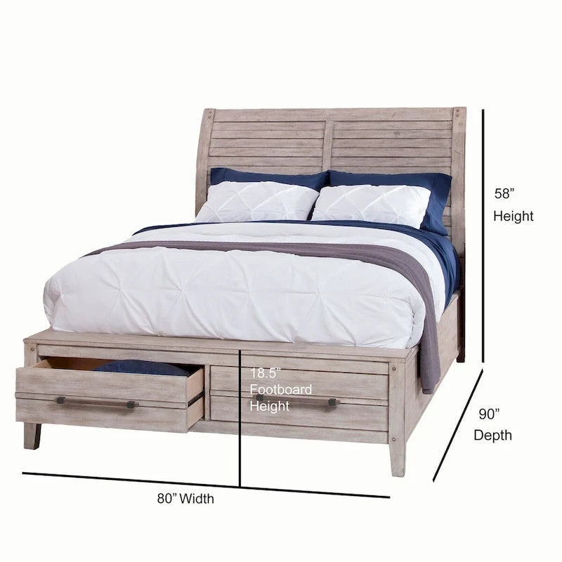 Lit de rangement Asher Sleigh