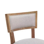 Christopher Knight Home Wina Tabouret de comptoir rembourré en bois d'hévéa 26,5 po, ensemble de 2