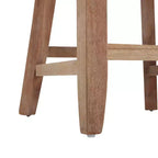 Christopher Knight Home Wina Tabouret de comptoir rembourré en bois d'hévéa 26,5 po, ensemble de 2