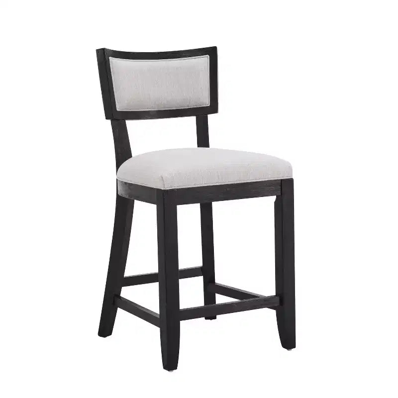 Christopher Knight Home Wina Tabouret de comptoir rembourré en bois d'hévéa 26,5 po, ensemble de 2