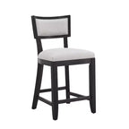 Christopher Knight Home Wina Tabouret de comptoir rembourré en bois d'hévéa 26,5 po, ensemble de 2