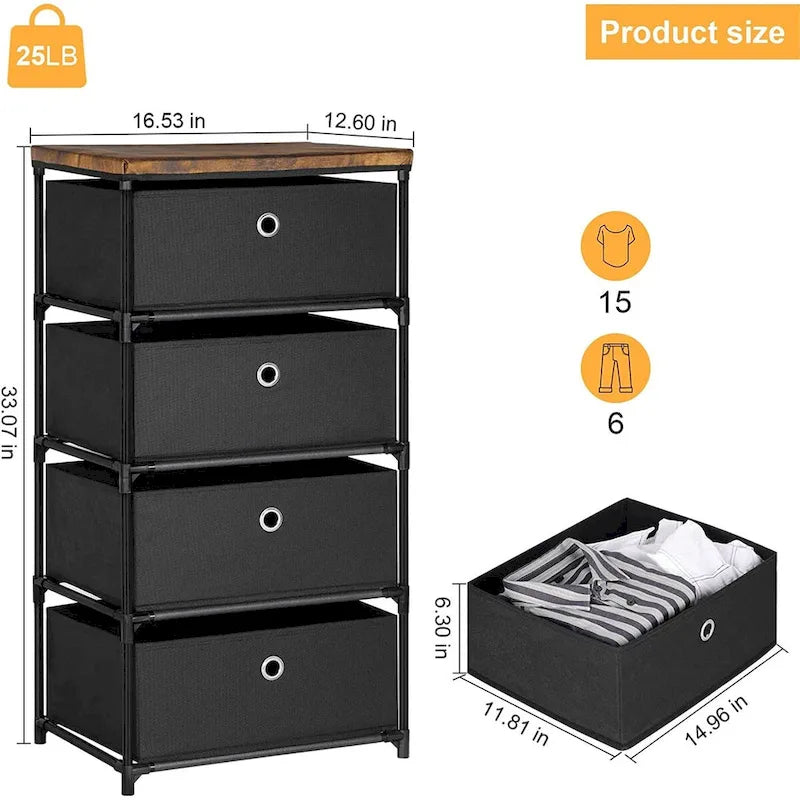 Organisateur de rangement à 4 tiroirs