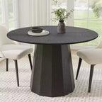 Table de salle à manger ronde moderne Dovelina Table de cuisine en bois