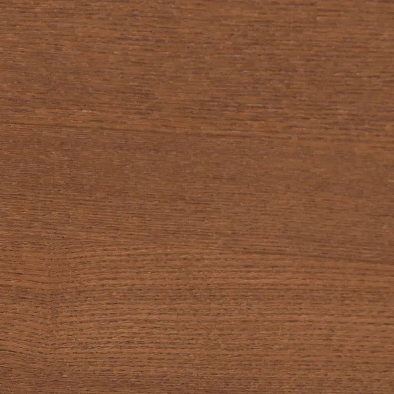 Lit plateforme Hemera Mid-Century Modern en tissu gris et bois de noyer marron avec table de chevet flottante, grand format