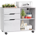JIONJOY Meuble Classeur Mobile à 3 Tiroirs de 80 cm de Large