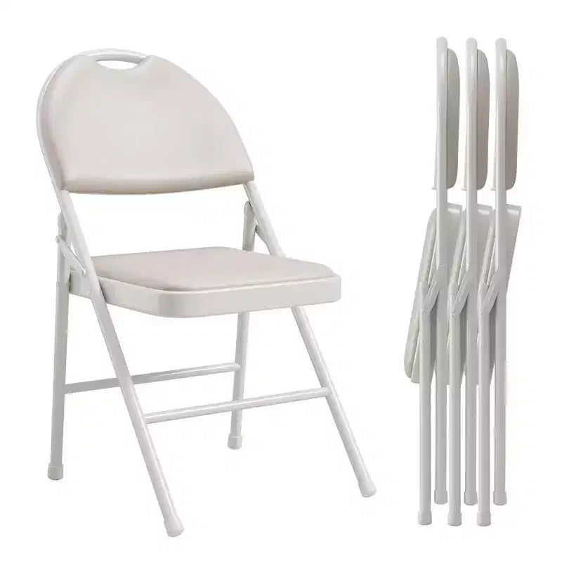 Chaises Pliantes Lot de 2/4/6, Chaise Pliante en Métal avec Patins Antidérapants