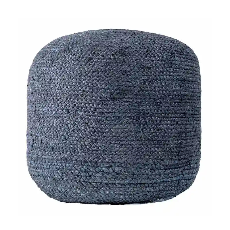 Pouf ottoman en jute tressé uni Nuloom Bristol