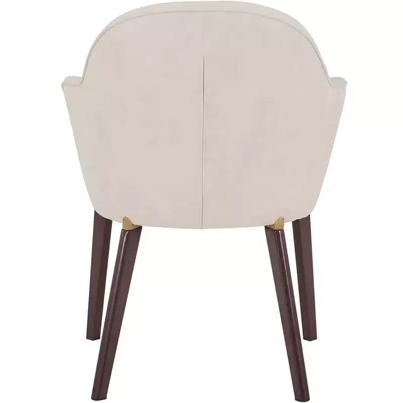 Chaise de salle à manger LeisureMod Elias – Siège en cuir ou velours rembourré avec pieds à revêtement en poudre, cuisine moderne, salle à manger, café, assise confortable