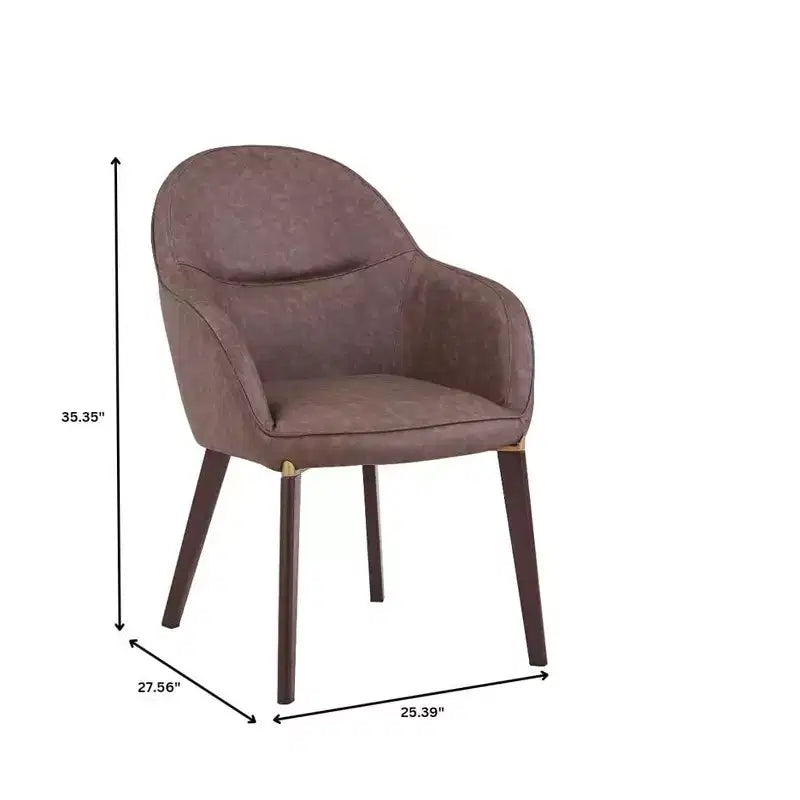 Chaise de salle à manger LeisureMod Elias – Siège en cuir ou velours rembourré avec pieds à revêtement en poudre, cuisine moderne, salle à manger, café, assise confortable