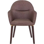 Chaise de salle à manger LeisureMod Elias – Siège en cuir ou velours rembourré avec pieds à revêtement en poudre, cuisine moderne, salle à manger, café, assise confortable