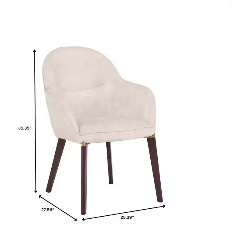 Chaise de salle à manger LeisureMod Elias – Siège en cuir ou velours rembourré avec pieds à revêtement en poudre, cuisine moderne, salle à manger, café, assise confortable