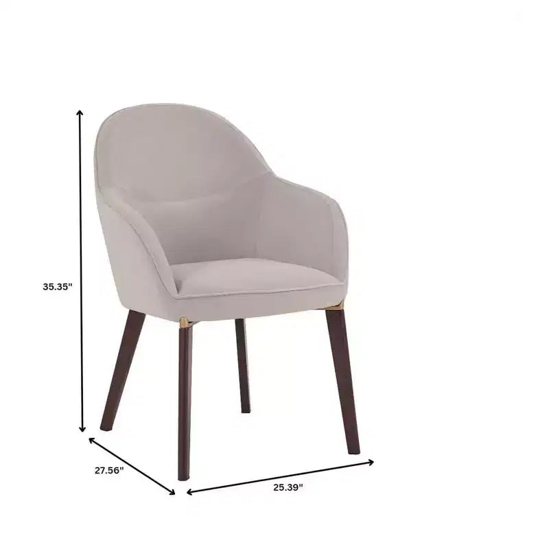 Chaise de salle à manger LeisureMod Elias – Siège en cuir ou velours rembourré avec pieds à revêtement en poudre, cuisine moderne, salle à manger, café, assise confortable