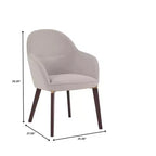 Chaise de salle à manger LeisureMod Elias – Siège en cuir ou velours rembourré avec pieds à revêtement en poudre, cuisine moderne, salle à manger, café, assise confortable