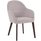 Chaise de salle à manger LeisureMod Elias – Siège en cuir ou velours rembourré avec pieds à revêtement en poudre, cuisine moderne, salle à manger, café, assise confortable
