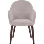 Chaise de salle à manger LeisureMod Elias – Siège en cuir ou velours rembourré avec pieds à revêtement en poudre, cuisine moderne, salle à manger, café, assise confortable