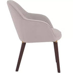 Chaise de salle à manger LeisureMod Elias – Siège en cuir ou velours rembourré avec pieds à revêtement en poudre, cuisine moderne, salle à manger, café, assise confortable