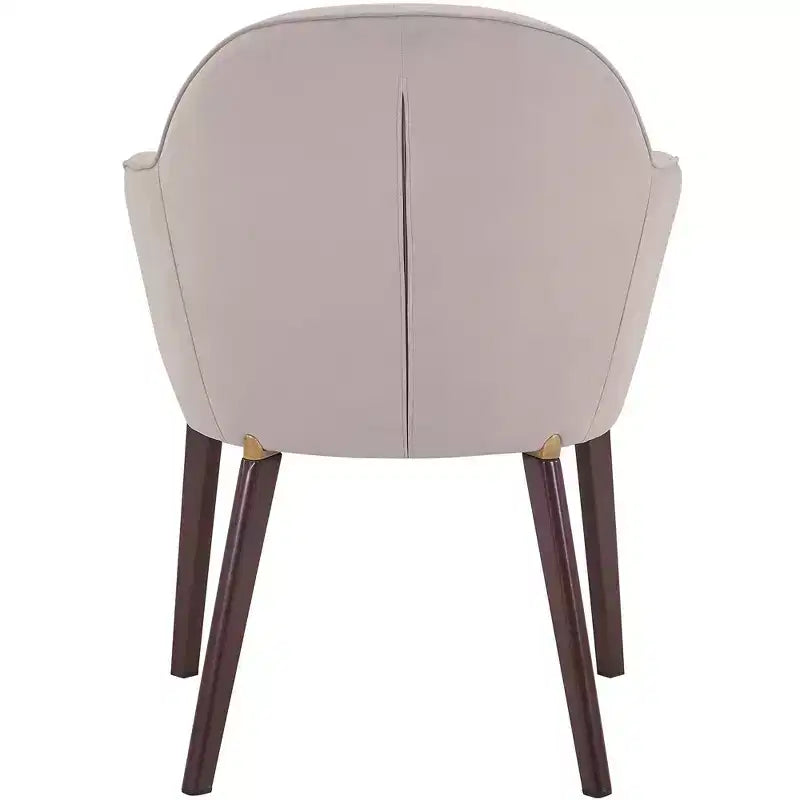 Chaise de salle à manger LeisureMod Elias – Siège en cuir ou velours rembourré avec pieds à revêtement en poudre, cuisine moderne, salle à manger, café, assise confortable
