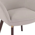 Chaise de salle à manger LeisureMod Elias – Siège en cuir ou velours rembourré avec pieds à revêtement en poudre, cuisine moderne, salle à manger, café, assise confortable