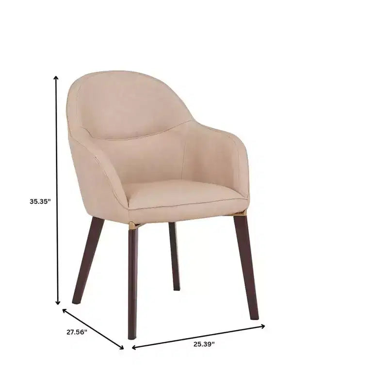 Chaise de salle à manger LeisureMod Elias – Siège en cuir ou velours rembourré avec pieds à revêtement en poudre, cuisine moderne, salle à manger, café, assise confortable