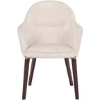 Chaise de salle à manger LeisureMod Elias – Siège en cuir ou velours rembourré avec pieds à revêtement en poudre, cuisine moderne, salle à manger, café, assise confortable