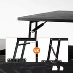 Table basse relevable JIONJOY avec rangement dissimulé, pieds en bois pour salon, petits espaces - Nettoyage facile