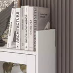 Famapy Bureau Ordinateur Relevable Grand Bureau Tout-en-un avec Rangement Composite Blanc