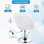FDW Chaise de vanité Chaise de salon Hauteur réglable Tabouret de bar Chaise de maquillage
