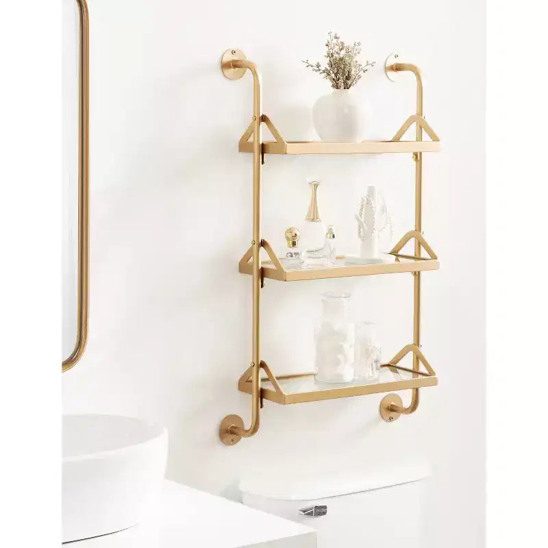 Étagère murale à trois niveaux Marit 18x30 Kate & Laurel All Things Decor