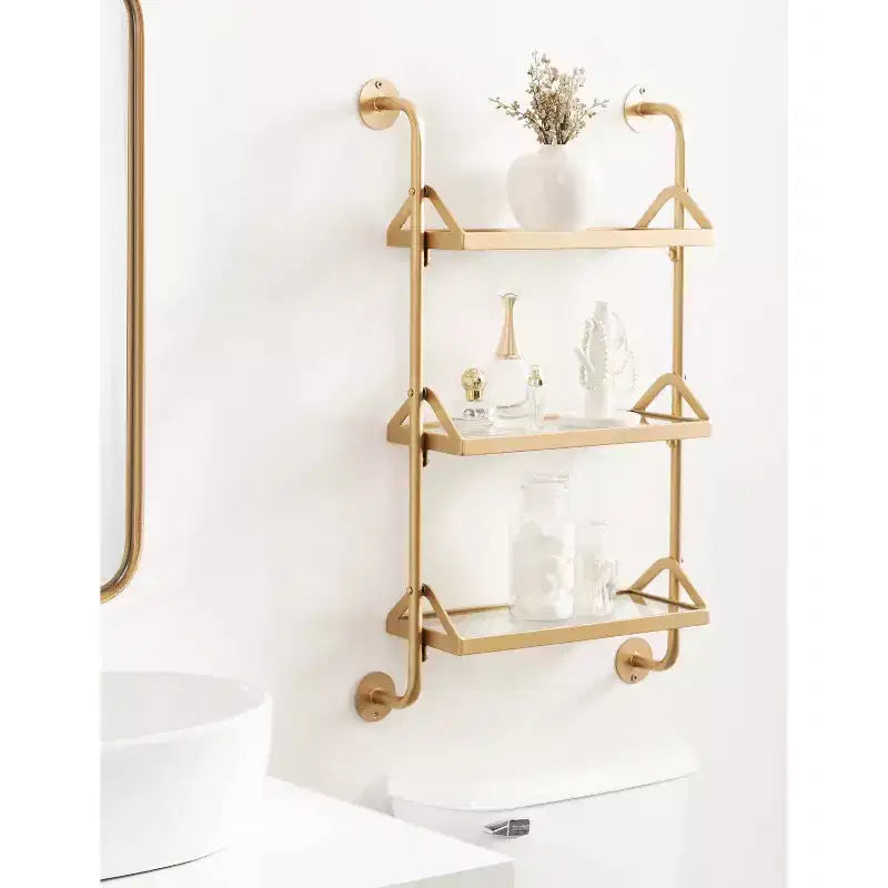 Étagère murale à trois niveaux Marit 18x30 Kate & Laurel All Things Decor