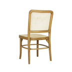 Chaise de salle à manger Cukor Mid-Century vintage en bois et rotin, naturelle (Lot de 2) par JONATHAN Y