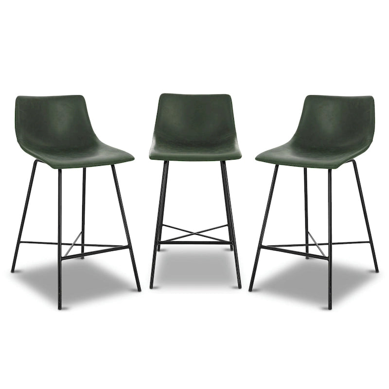 Poly & Bark Paxton 24-inch Counter Stool (Set of 3)