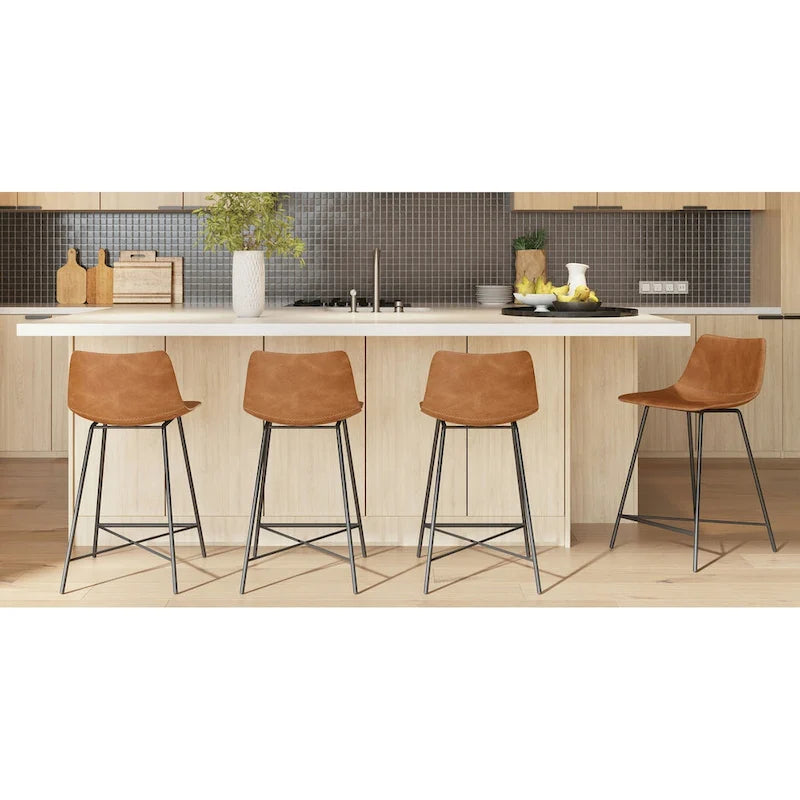 Tabouret de comptoir Poly & Bark Paxton 61 cm (Lot de 3)