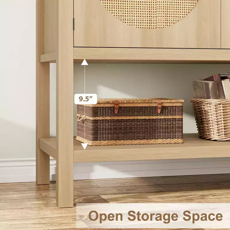 Meuble de Bar à Café, Armoire de Rangement avec 2 Portes, Buffet avec Rangement, Buffet Desserte pour Cuisine, Salle à Manger, Salon