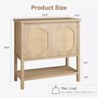 Meuble de Bar à Café, Armoire de Rangement avec 2 Portes, Buffet avec Rangement, Buffet Desserte pour Cuisine, Salle à Manger, Salon