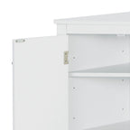 Meuble d'angle de rangement triangulaire moderne et élégant avec deux étagères internes réglables