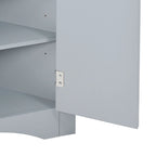 Meuble d'angle de rangement triangulaire moderne et élégant avec deux étagères internes réglables