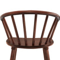 Set of 3 Counter Height Stool 24.in Bar Stools with Solid Wood Frame and Spindle Back for Kitchen Island