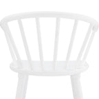 Lot de 3 tabourets de bar de 61 cm, hauteur comptoir, avec cadre en bois massif et dossier à barreaux pour îlot de cuisine