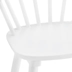 Lot de 3 tabourets de bar de 61 cm, hauteur comptoir, avec cadre en bois massif et dossier à barreaux pour îlot de cuisine