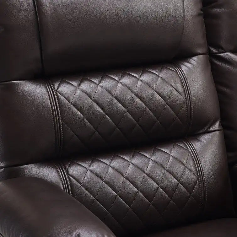 MCombo Canapé inclinable électrique avec console, canapé inclinable électrique avec chauffage et vibrations, ports USB, porte-gobelets PR624